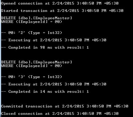 Delete from details table
